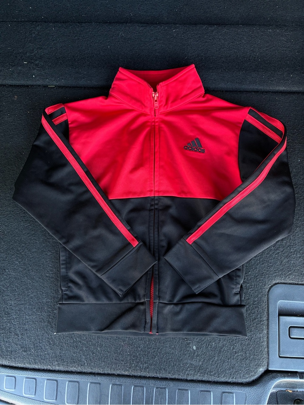 adidas Black and Red Sport Track Jacket